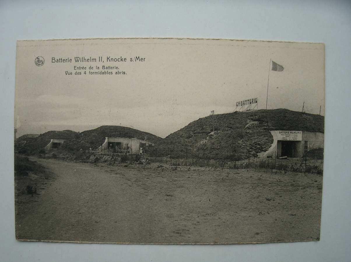 postcard. ansichtkaart. postkarte. - Batterie Wilhelm II, Knocke s/Mer. (Knokke).