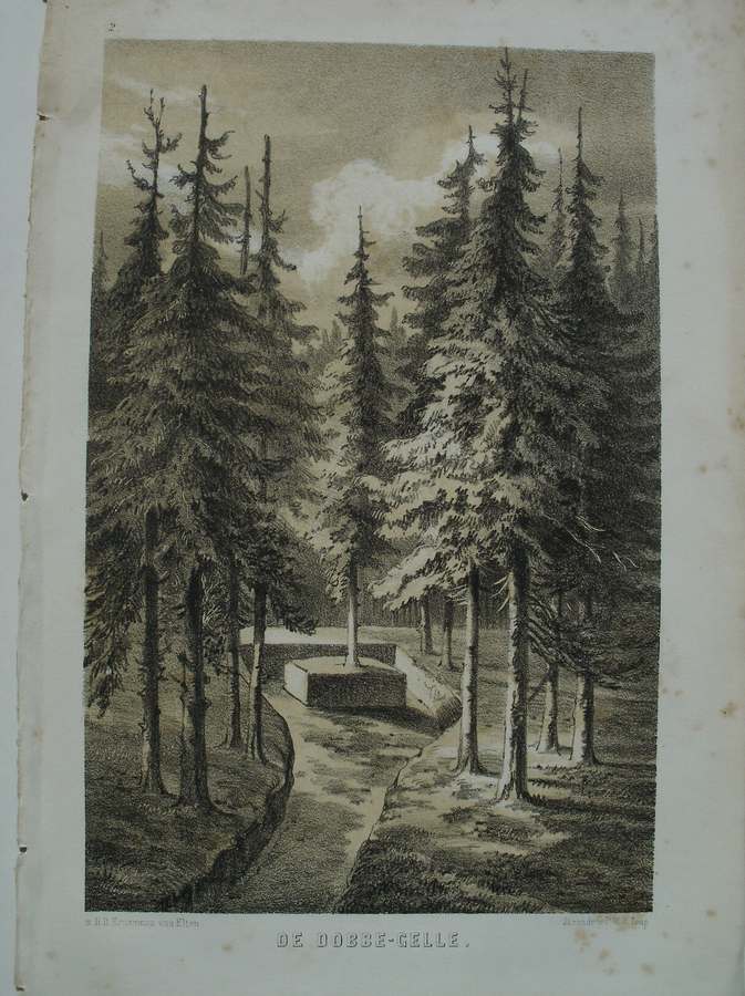 antique print (prent) - De Dobbe Celle.