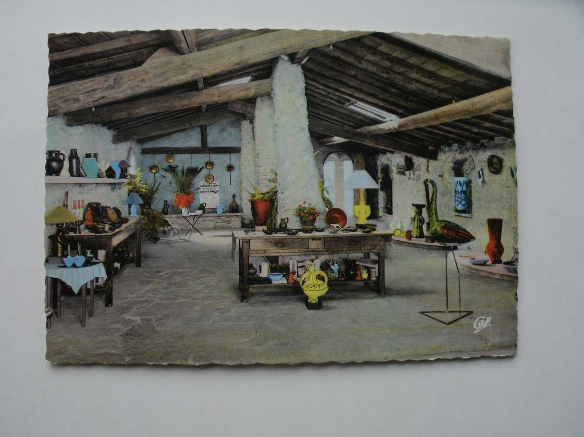 postcard. ansichtkaart. postkarte. - Vallauris. Poterie Madoura S. et G. Ramie. La Galerie.