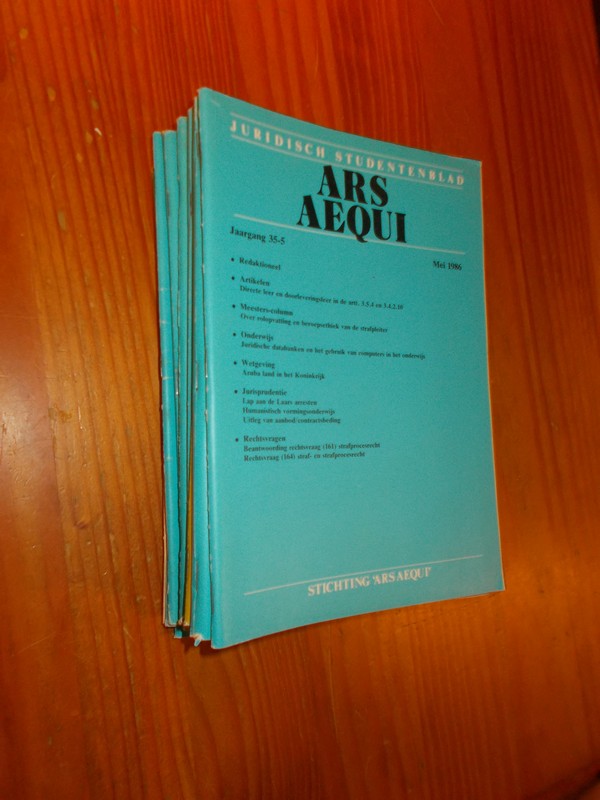 red. - Ars aequi. Juridisch studentenblad. 1986.