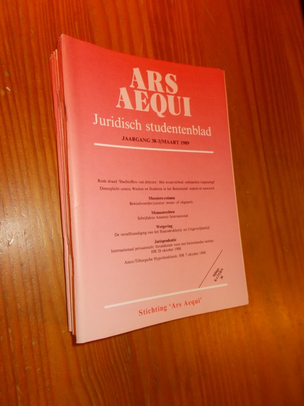 red. - Ars aequi. Juridisch studentenblad. 1989.
