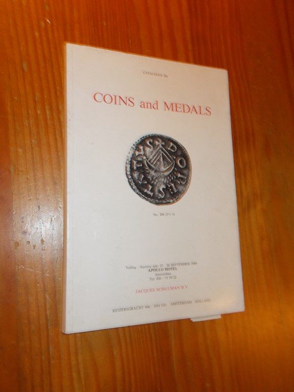 ED.- - Jacques Schulman. Coins and Medals. Auction catalogue 290.