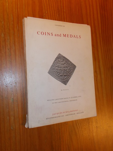 ED.- - Jacques Schulman. Coins and Medals. Auction catalogue 263.