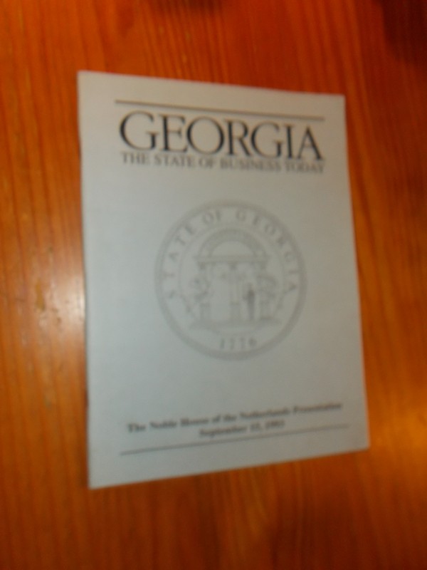 STEED, JIM, - Georgia. The state of business today.
