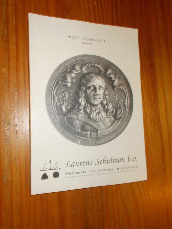 (ed.), - Laurens Schulman. Coins. Fixed pricelist. Prijslijst 11.
