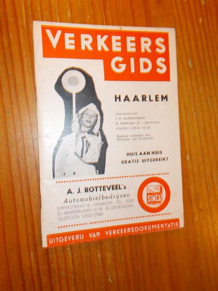 GAARENSTROOM, F.M., - Verkeersgids Haarlem.