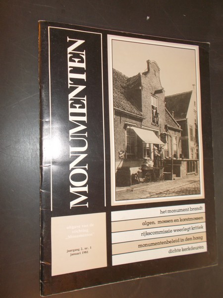 red. - Monumenten. Jaargang 2 nr.1, 1981.