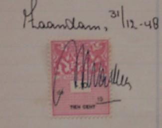 nn. - 17 belastingzegels.