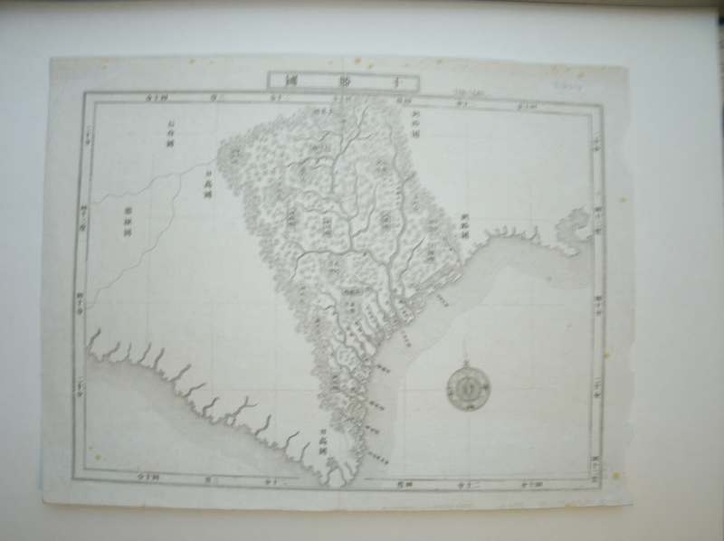 antique map (kaart). - (Hokkaido). Antique map of Tokaghi.