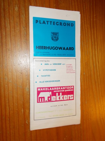 kaart. - (Heerhugowaard). Plattegrond van Heerhugowaard.