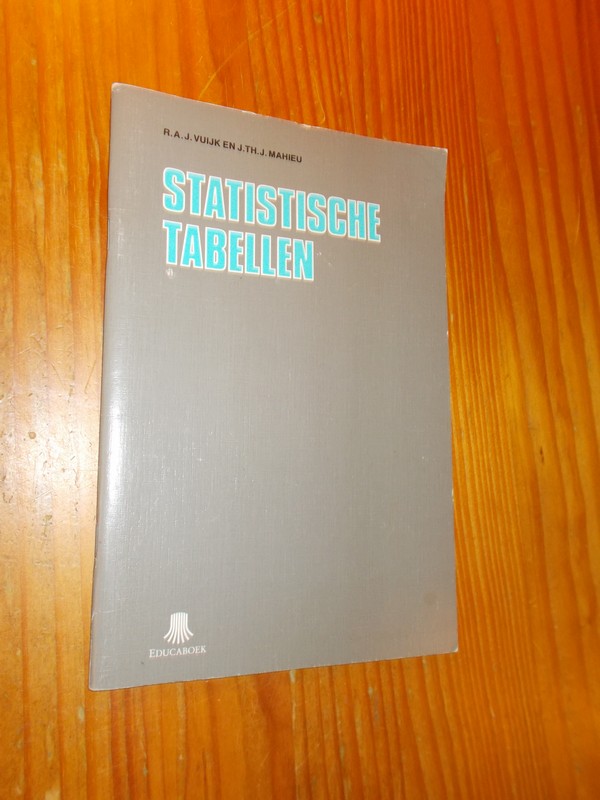 VUIJK, R.A.J. & MAHIEU, J.TH.J., - Statistische tabellen.