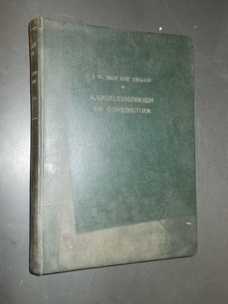 ZWAAN, JOHAN WILHELM VAN DER, - Aandelenkoersen en conjunctuur.