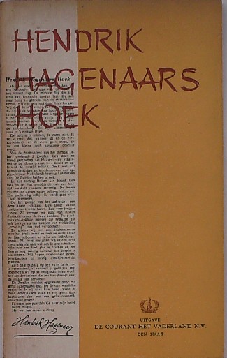 HAGENAAR, HENDRIK, - Hendrik Hagenaars hoek.