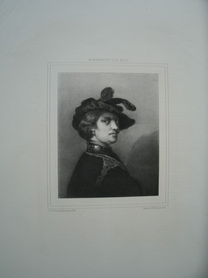 antique print (prent). - Rembrandt van Rijn.