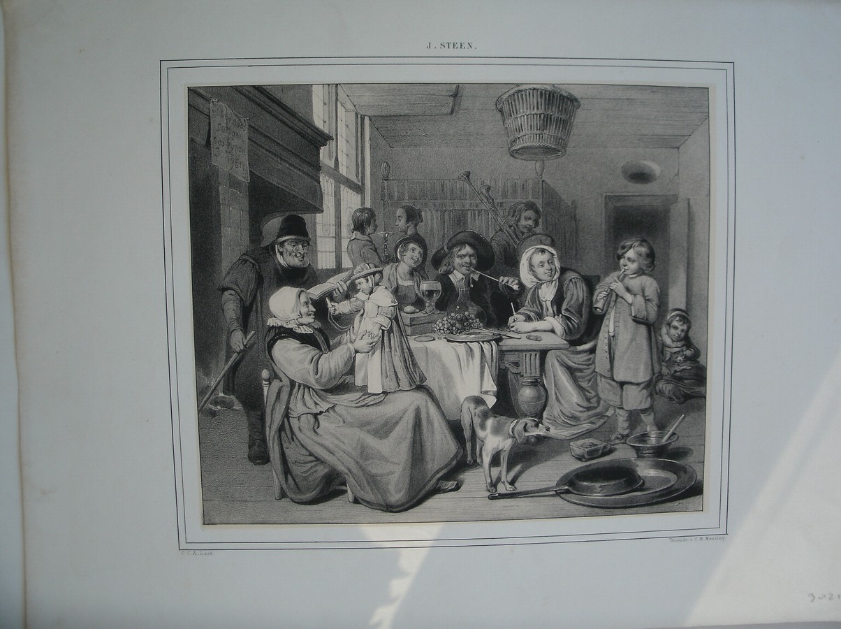 antique print (prent). - Jan Steen.