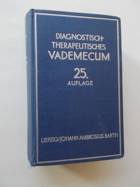 EBSTEIN, ERICH (U.A.), - Diagnostisch therapeutisches Vademecum fur Studierende und Artze.