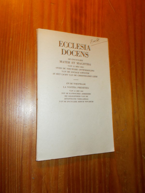 RED.- - Ecclesia docens.