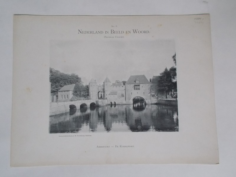 antique print (prent) - Amersfoort. De Koppelpoort.