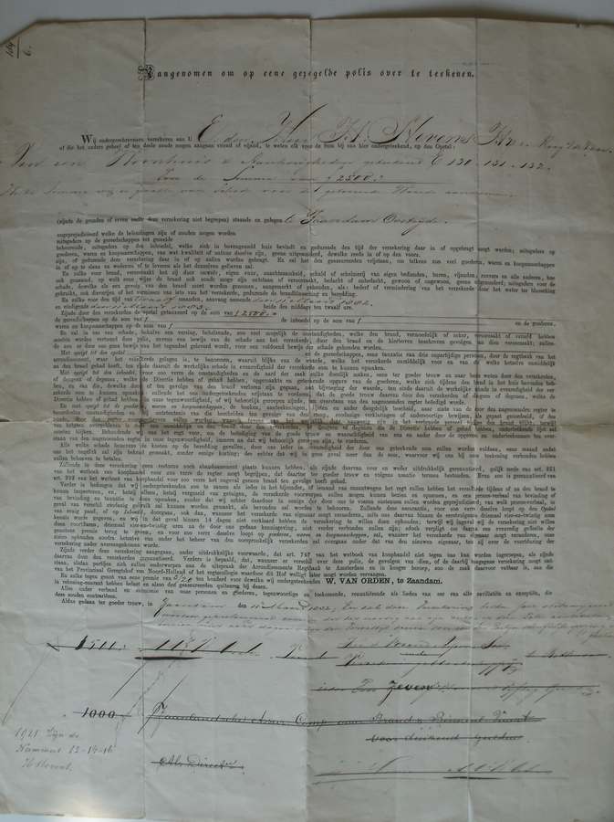 (genealogie, zaanstreek). - (H. Stevens, Koog aan de Zaan). Wij onderschrevenen verzekeren aan u (..) woonhuis te Zaandam Oostzijde.