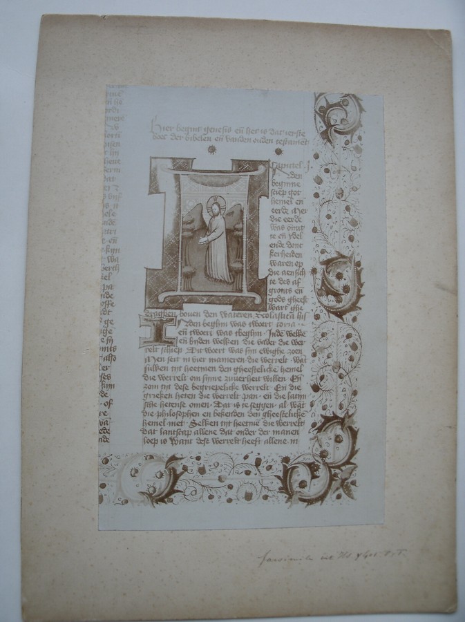 foto. photograph. - Foto van handschrift. Manuscript. Old Testament. (J. Goedeljee).