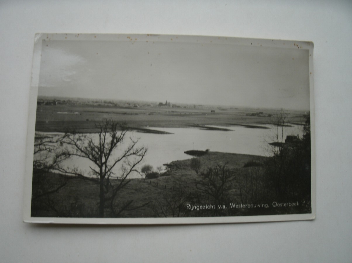 postcard. ansichtkaart. postkarte. - Rijngezicht v.a. Westerbouwing Oosterbeek.