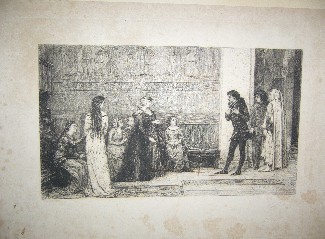 antique print (prent). - Bocaccio Decamerone.