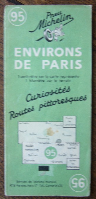 map. kaart. - Michelin. Environs de Paris. Curiosites. Routes pittoresques.