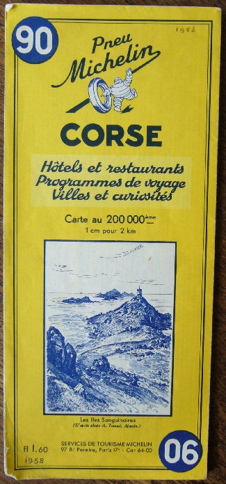 map. kaart. - Michelin. Corse.