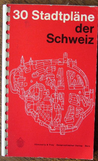 red. - 30 Stadtplane der Schweiz.