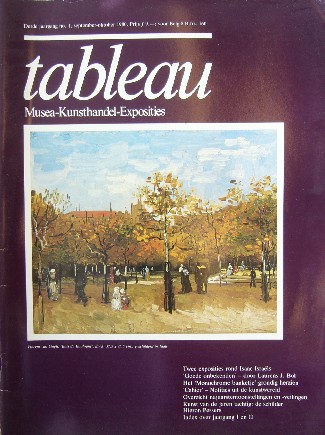 red. - Tableau. Fine arts magazine. Tijdschrift voor beeldende kunst en antiek.