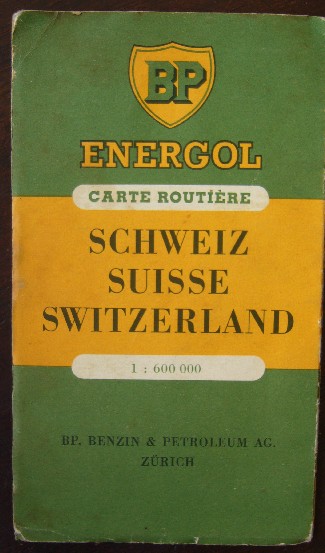 kaart. map. - Schweiz. BP Energol.