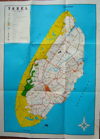 kaart. map. - Texel.