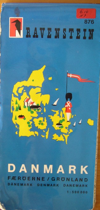 map. kaart. - Ravenstein. Danmark. Faeroerne. Gronland. 1:500000