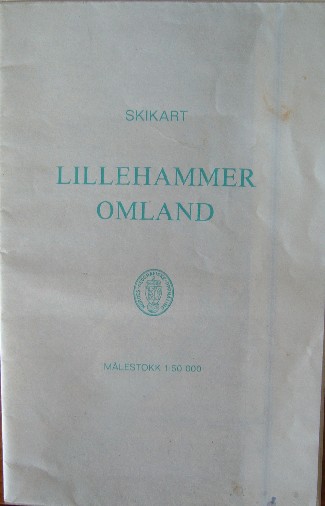 kaart. map. - Lillehammer omland. Skikart. 1:50000