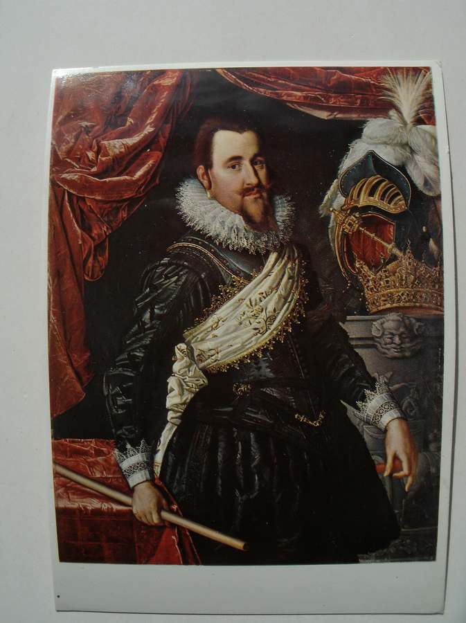 postcard. ansichtkaart. postcard. - Frederiksborg museum. Kong Christian IV.