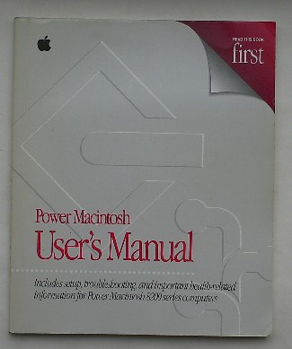 red. - Power Macintosh User`s manual. 8200 Series.