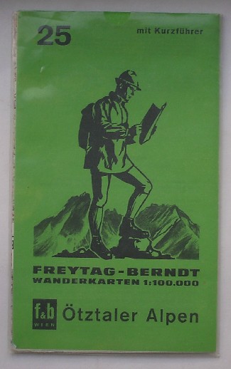 kaart. map. - Otztaler Alpen.