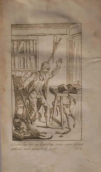 antique print (prent). - (Don Quichot, Quichote).