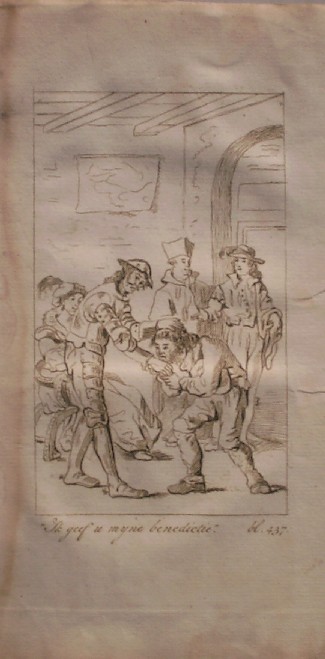 antique print (prent). - (Don Quichot, Quichote).