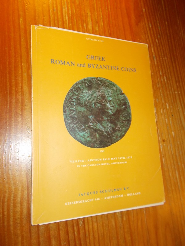 red. - Jacques Schulman. Greek, Roman and Byzantine Coins. Auction Catalogue.