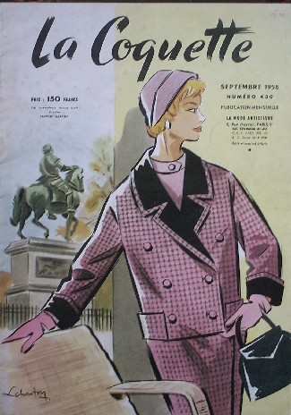 red. - (Mode). La Coquette. Septembre 1958.