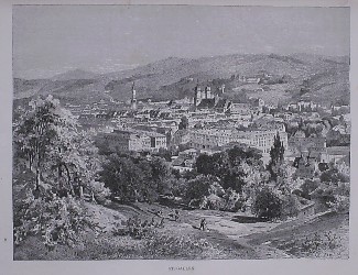 antique print (prent). - St. Gallen.