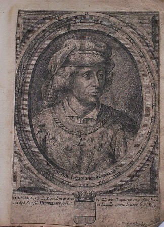 antique print (prent). - (Frederik Hendrik) Fred. Henry par la grace Dieu Prince d`Orange (..). Verso: Grimoald (..).