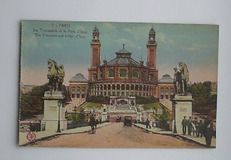 postcard. ansichtkaart. postkarte. - Paris. Le Trocadero et le pont l'Iena.