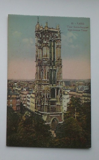 postcard. ansichtkaart. postkarte. - Paris. Tour st. Jacques.