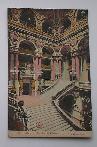 postcard. ansichtkaart. postkarte. - Paris. L'escalier de l'Opera.