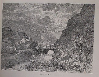 antique print (prent). - St. Maurice (Wallis).