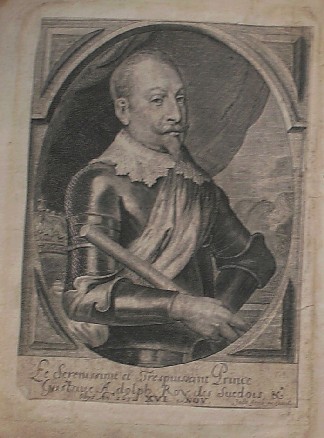 antique print (prent). - Vladislaus IV (King of Poland, Sweden). Verso: Prince Gustaf Adolf King of Sweden.