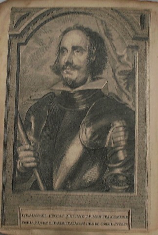 antique print (prent). - Andreas Cantelmo (..). Verso: Emanuel Frocas Pinyraet (..).