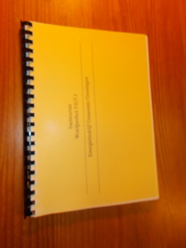 nn - Basiscursus wordperfect 5.0 / 5.1